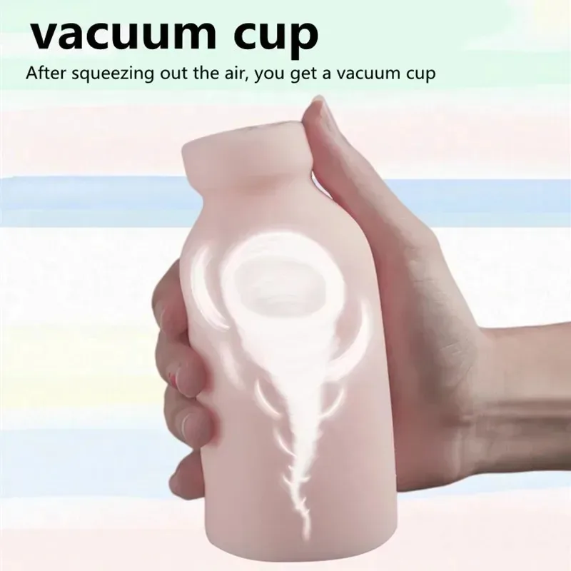 QINGAI - Adult Male Sex Toys, Airplane Cups and Bottles, Masturbation Bottles, Realistic Genital Vagina, Pocket Cat, 3D, 18+XXX