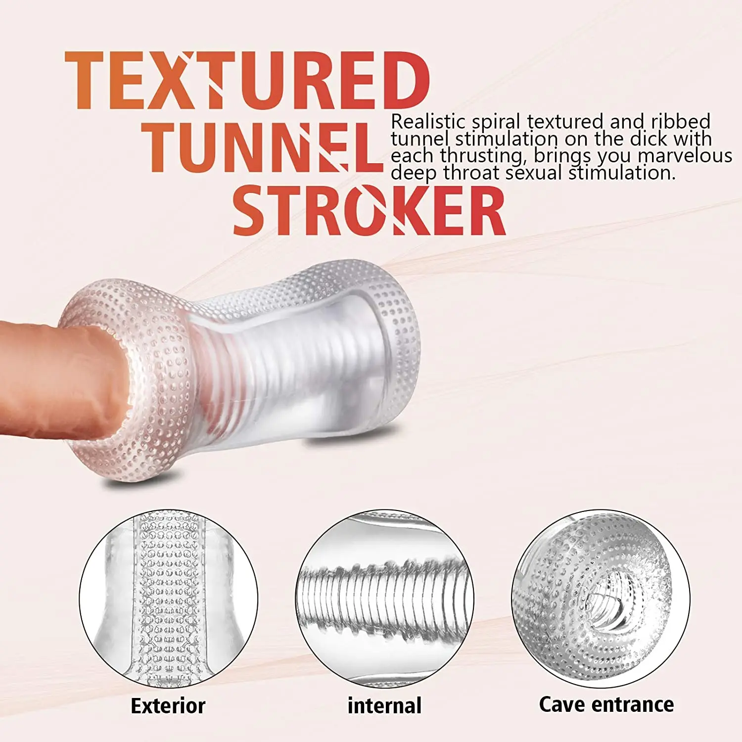 Pocket Pussey Male Sex Toy Manual Masturbation Toys Artificial Vagina Adult Supplies Soft Silicone Blowjob Men's Masturbator 18