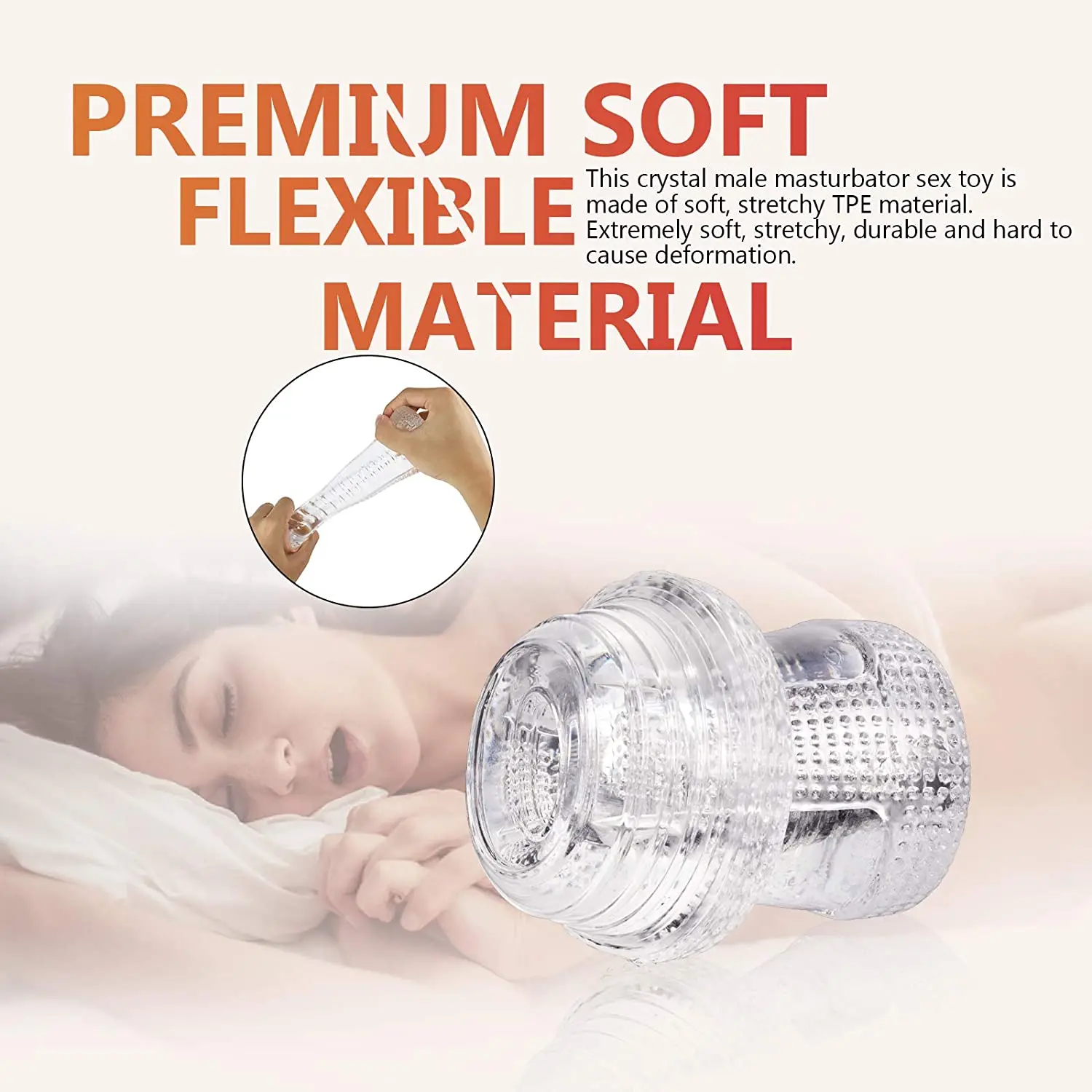 Pocket Pussey Male Sex Toy Manual Masturbation Toys Artificial Vagina Adult Supplies Soft Silicone Blowjob Men's Masturbator 18