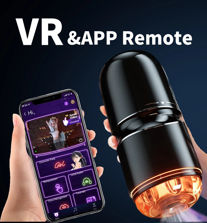 Male Masturbation Cup Smart APP Remote Control Voice Small Steel Gun Aircraft Cup Manual Rotation Strong Shock Masturbator