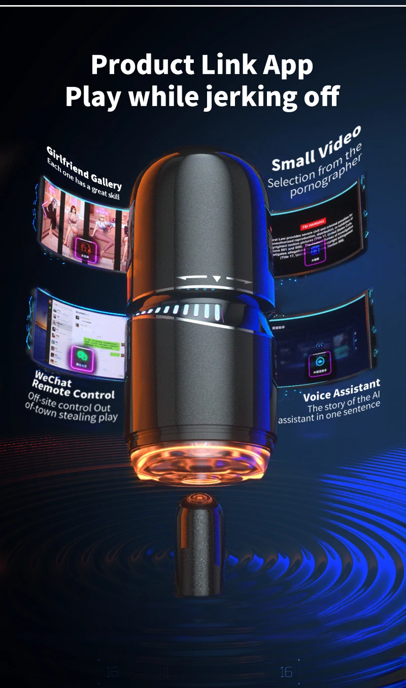 Male Masturbation Cup Smart APP Remote Control Voice Small Steel Gun Aircraft Cup Manual Rotation Strong Shock Masturbator