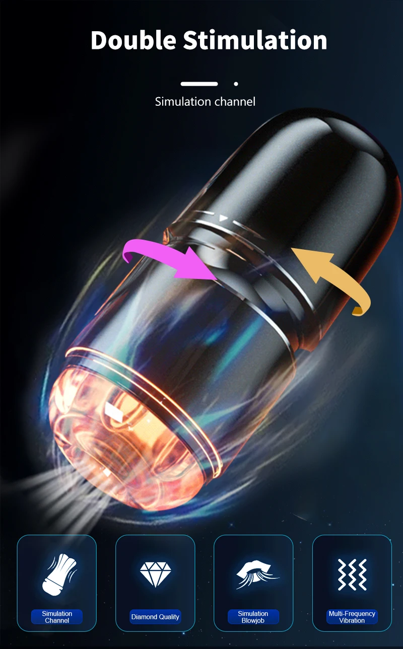Male Masturbation Cup Smart APP Remote Control Voice Small Steel Gun Aircraft Cup Manual Rotation Strong Shock Masturbator