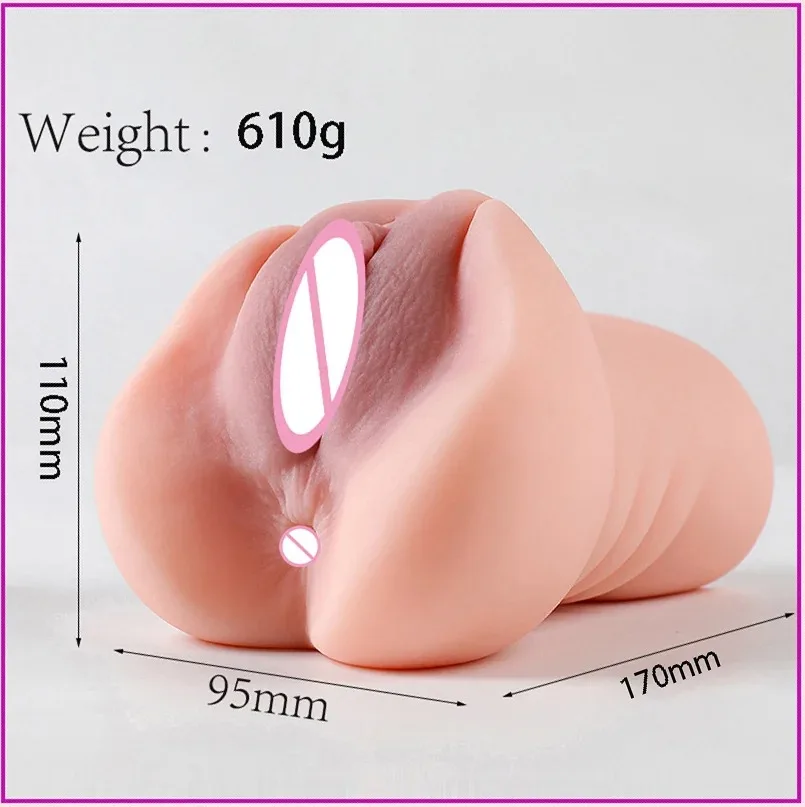 18 Realistic Vagina Lifelike Artiflcial Vaginal Anal Sex Doll Erotic Adult Sex Toys For Men Soft Pocket Male Masturbator Cup XXX