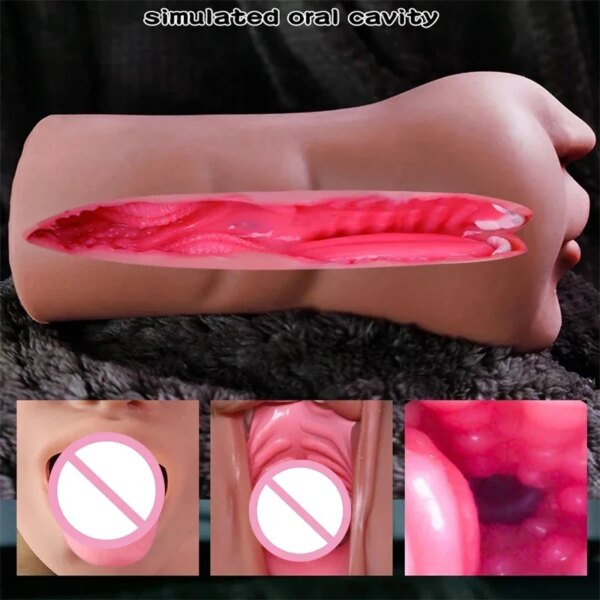 Self Defense Telescopic Masturbator Silicon Doll Erotic Sexs Products Gag Vagina Goods Silicone Toy For Men Automatic Toys