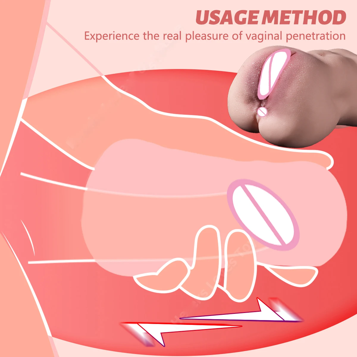 Sex Tooys For Men Realistic Woman Rubber Vagina With Uterus Ass Male Masturbator Japanese Pocket Pussy Sex Toys Adult supplies