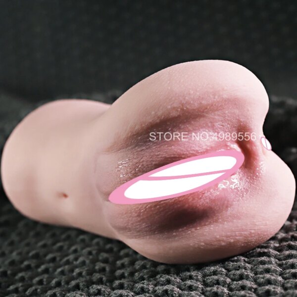 Big Male Masturbator Cup Vagina Real Pussy Sex Tools Masturbate Rubber Vagina Anus Sex Toys for Men Adult Sex Products Pocket