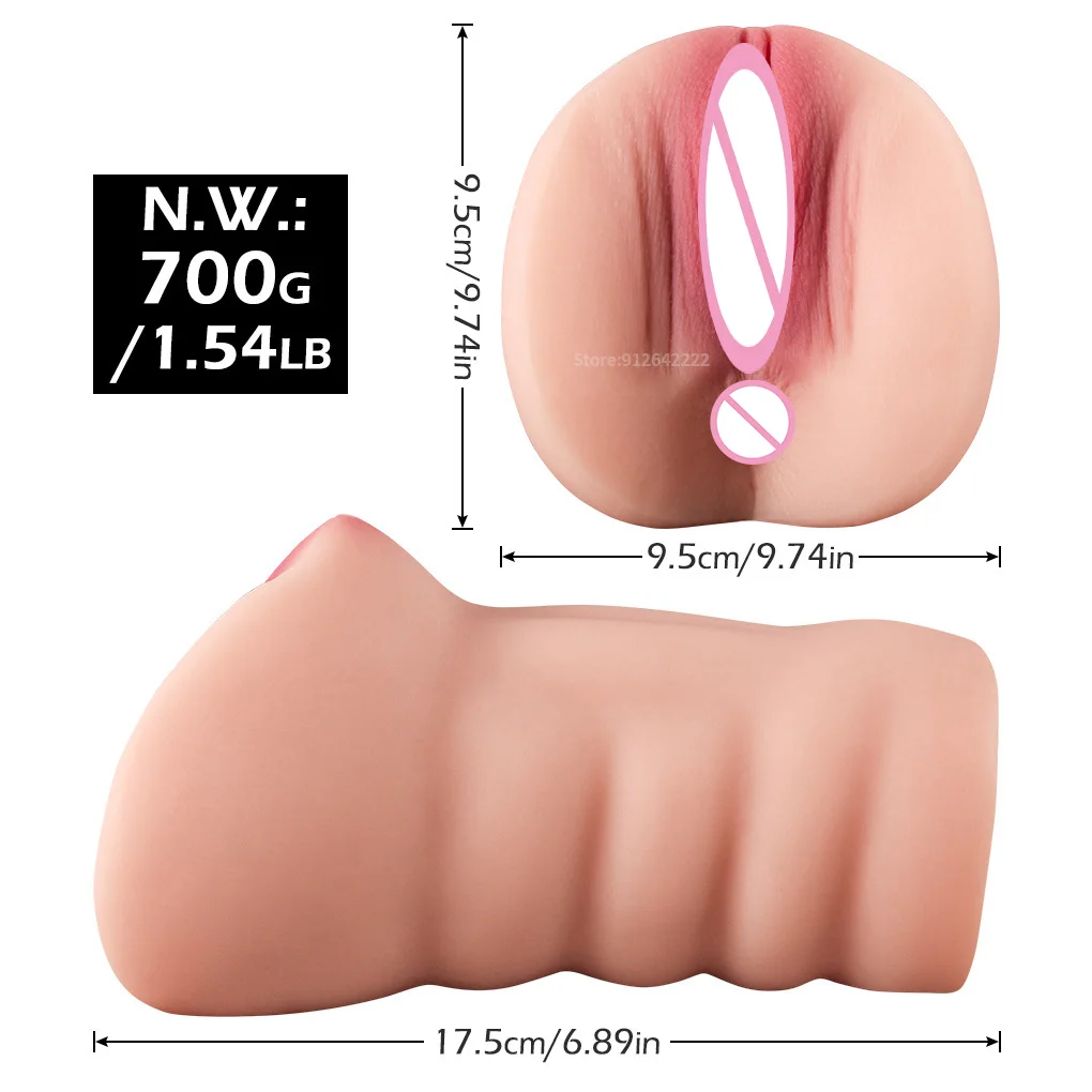 Vagina Toy For Man 3D Silicone Sex Doll Ass Pussy for Man Male Masturbation for Man Realistic Rubber Vagina Anus Adults Sex Shop
