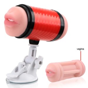 Erotic Machine Male Masturbator Real Pussy Vagina Mouth Sex Toy For Men 18 Penis Enlargement Cock Exerciser Adults Products Shop