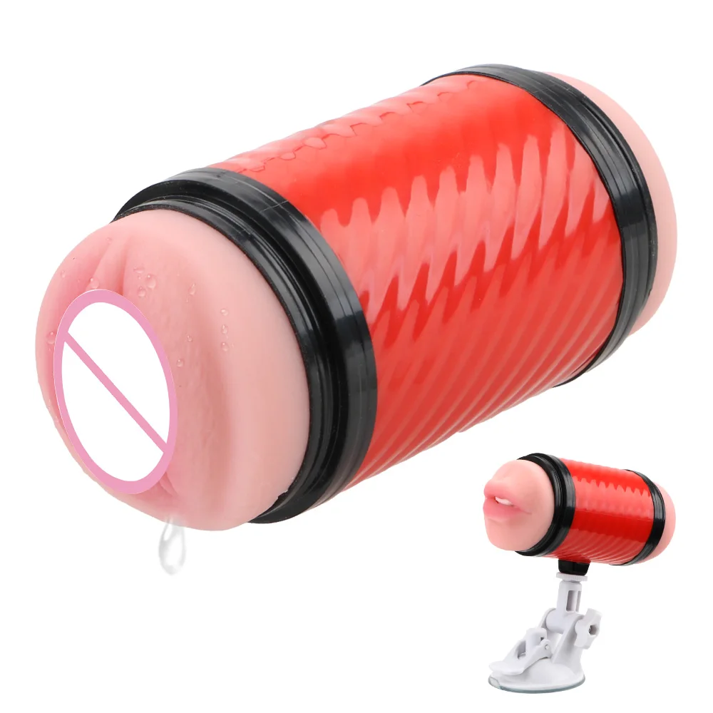 Erotic Machine Male Masturbator Real Pussy Vagina Mouth Sex Toy For Men 18 Penis Enlargement Cock Exerciser Adults Products Shop