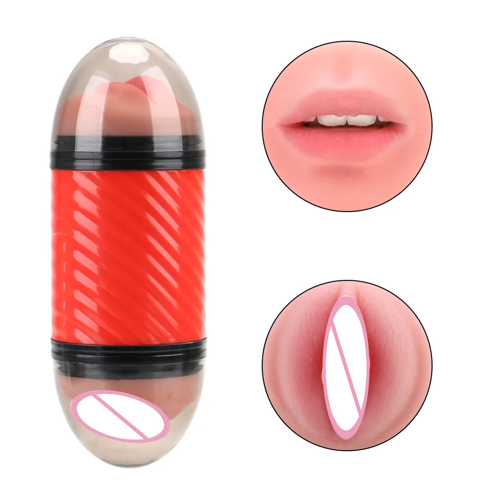 Erotic Machine Male Masturbator Real Pussy Vagina Mouth Sex Toy For Men 18 Penis Enlargement Cock Exerciser Adults Products Shop
