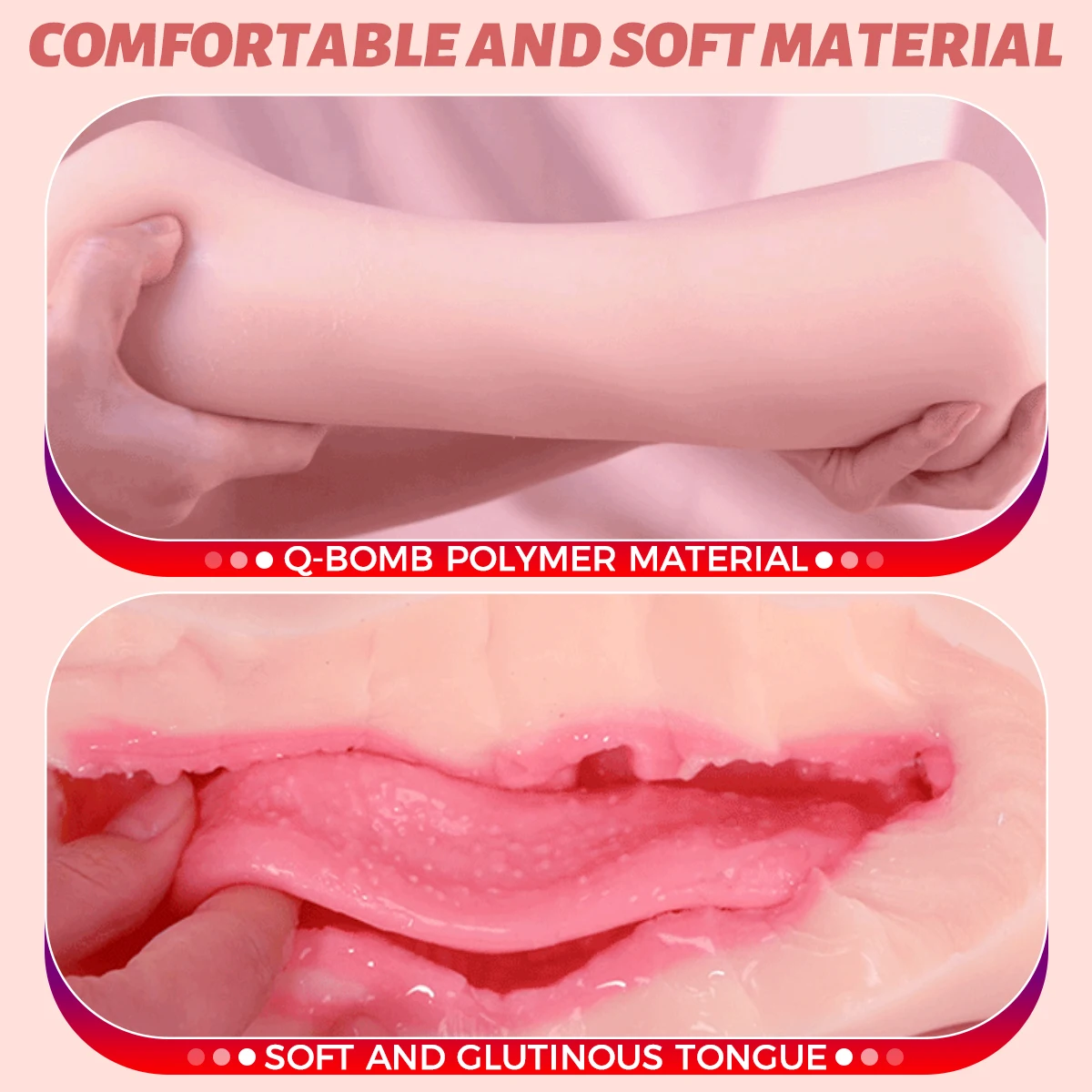 Pocket Pussy Male Masturbator 5D Deep Throat Blow Job Stroker Realistic Mouth with Super Long Tongue Adult Sex Toys for Man 리얼돌