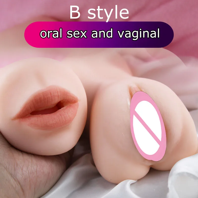 Mouth Blowjob Male Masturbator Deep Throat Masturbate Cup With Tongue Tooth Artificial Pocket Vagina Oral Sex Toya for Adult Men