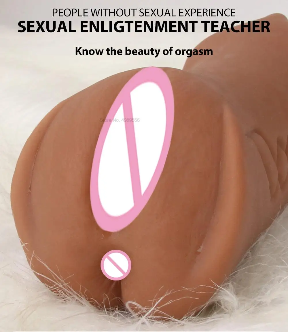 3 IN 1 Male Masturbator Silicone Vagina Real Pussy Open Mouth Teeth Realistic Sex Deep Sex Toys for Men Oral Masturbation Sextoy