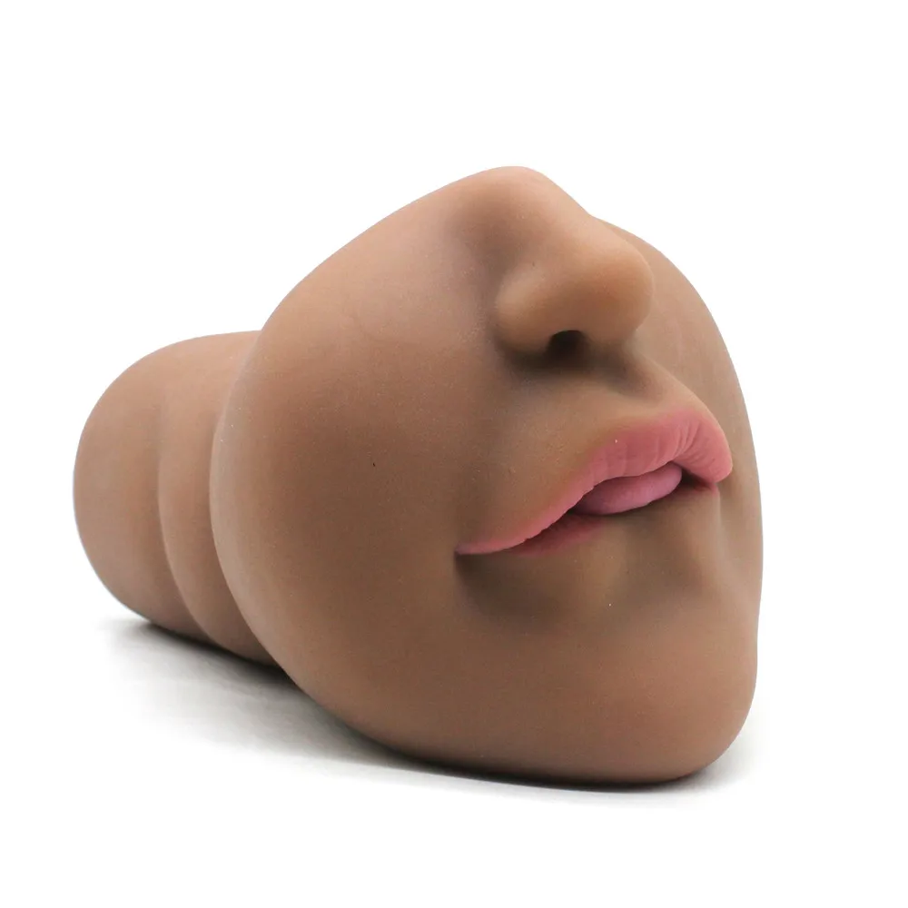 New 3D Mouth Blowjob Male Masturbator Real Deep Throat Oral Cup With Tongue Tooth Artificial Pocket Vagina Adult Sex Toy for Men