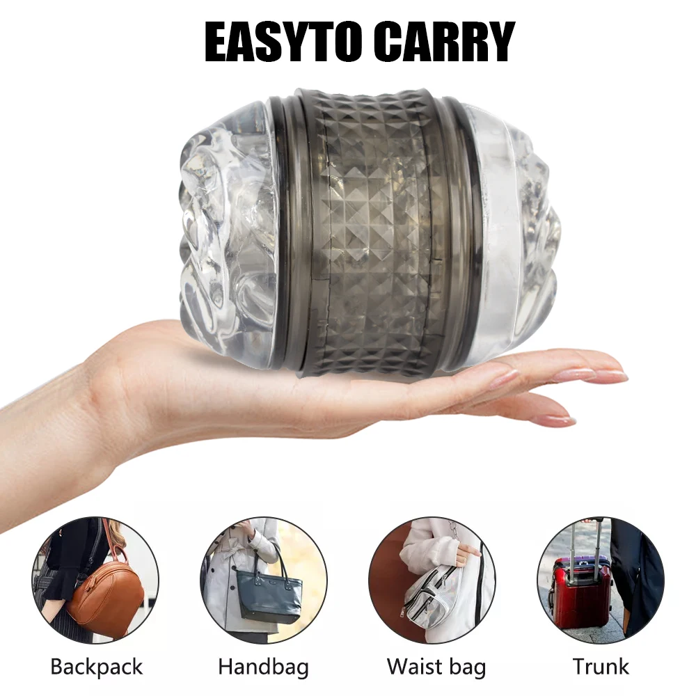 11cm Transparent Male Masturbator Artificial Pussy Mouth Vaginal For Men Penis Pump Glans Sucker Erotic Products Blowjob Sex Toy