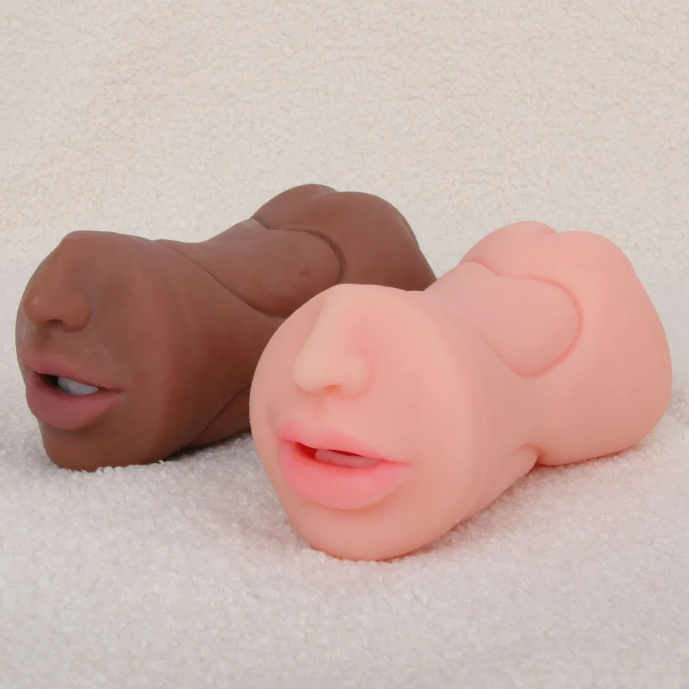 3 In 1 Male Masturbator Realistic Vagina Pocket Pussy Silicone Vaginas Mouth Anal Blowjob Masturbation Adult Sex Toys for Men 18