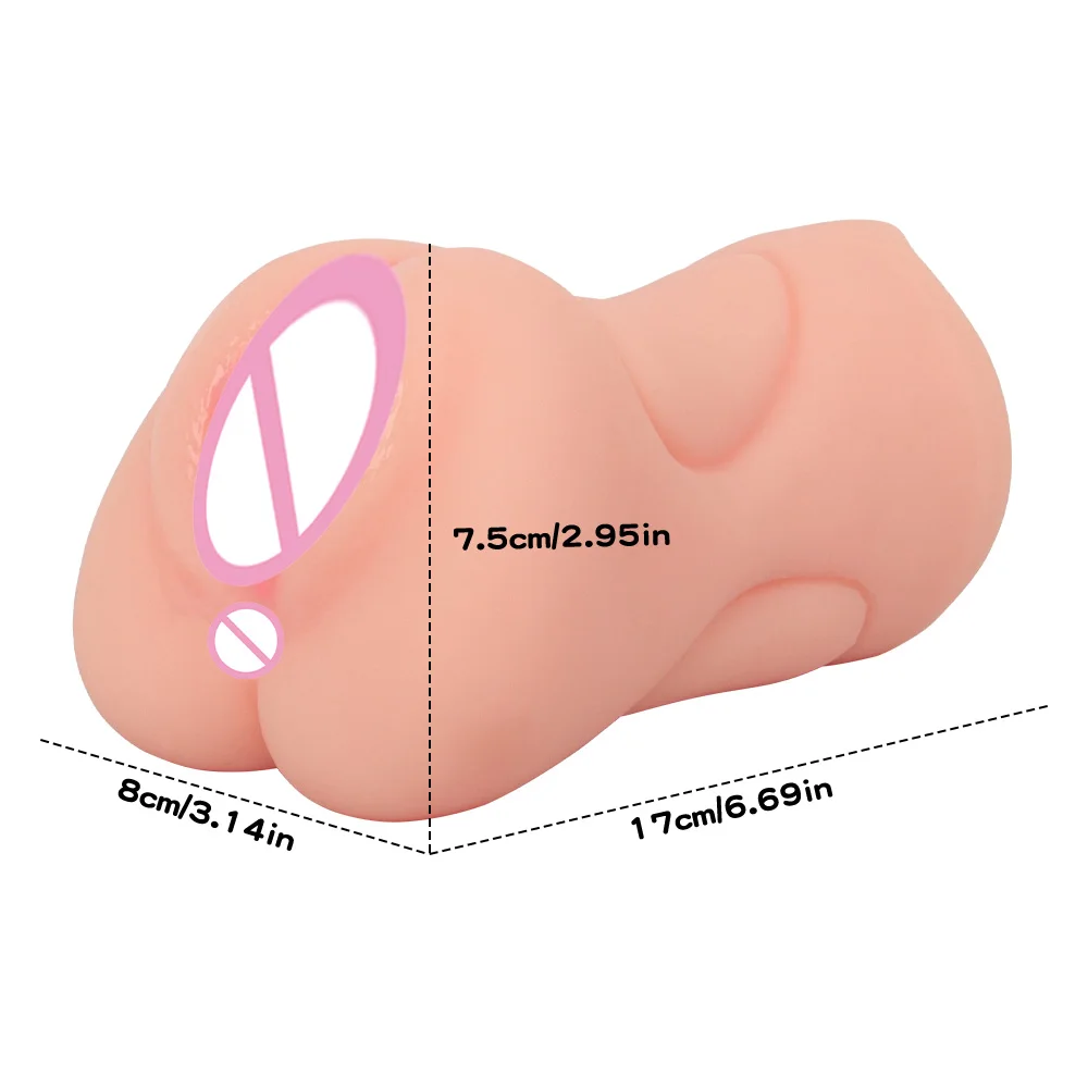 3 In 1 Male Masturbator Realistic Vagina Pocket Pussy Silicone Vaginas Mouth Anal Blowjob Masturbation Adult Sex Toys for Men 18
