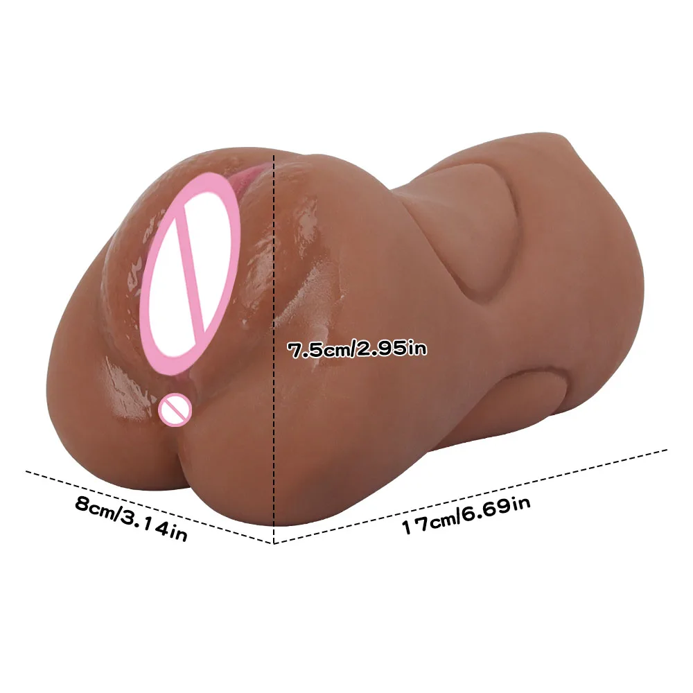 3 In 1 Male Masturbator Realistic Vagina Pocket Pussy Silicone Vaginas Mouth Anal Blowjob Masturbation Adult Sex Toys for Men 18