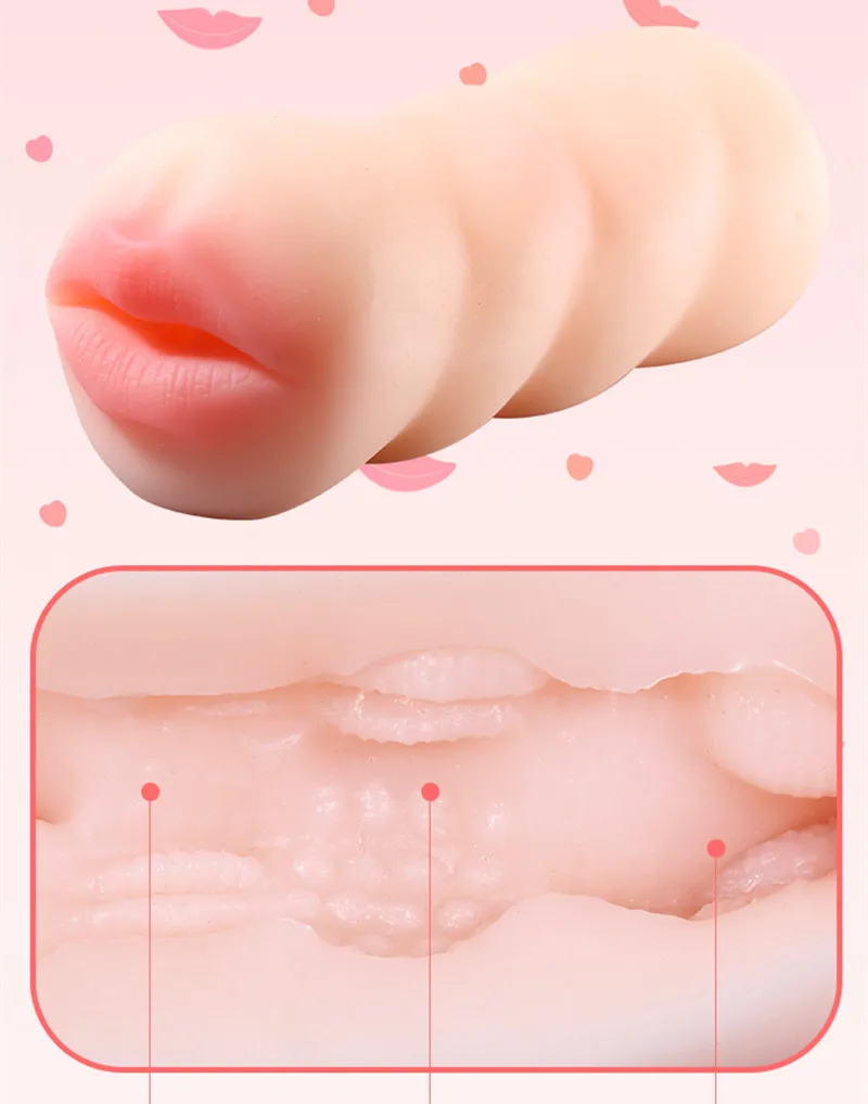 Sex Toys for Men 4D Realistic Deep Throat Male Masturbator Silicone Artificial Vagina Mouth Anal Erotic Oral Masturbation Cup 18