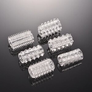 6 PCS Cock Ring Penis Sleeve Penis Enlargement Granule Clitoris Stimulate Delay Ejaculation Anal Plug Sex Toys For Men Sex Shop