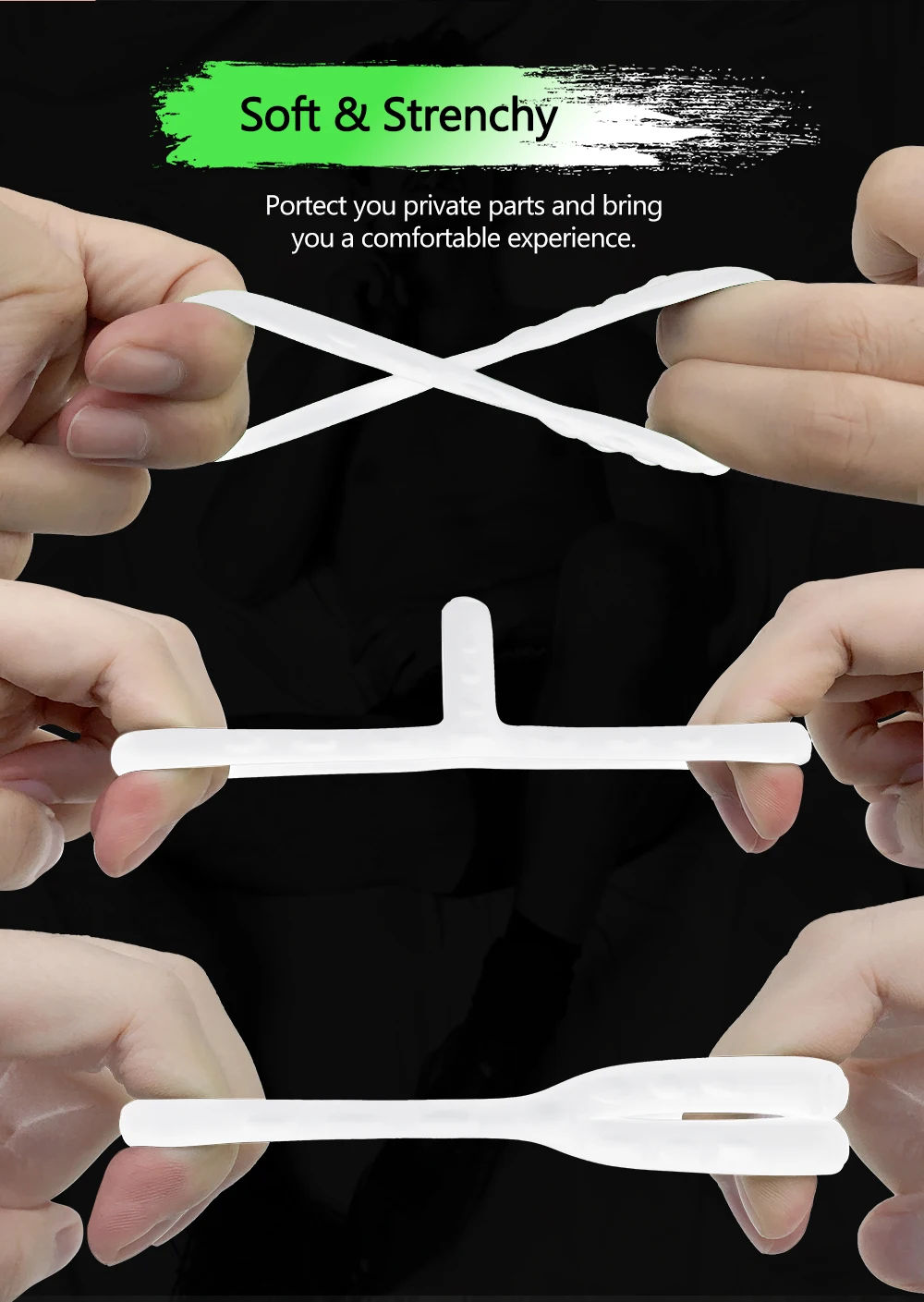 Penis Ring Reusable Silicone Semen Cock Ring Penis Enlargement Scrotum Bind Delayed Ejaculation Sex Toys For Men Couple Rings