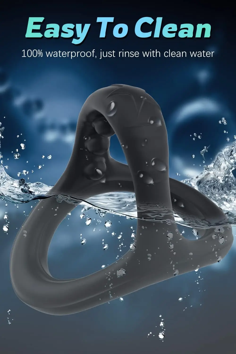 Silicone Cock Penis Rings with Enlargers Erection Enhancing Ultra Soft Long Lasting Strechy Adult Sex Toys for Men or Couples
