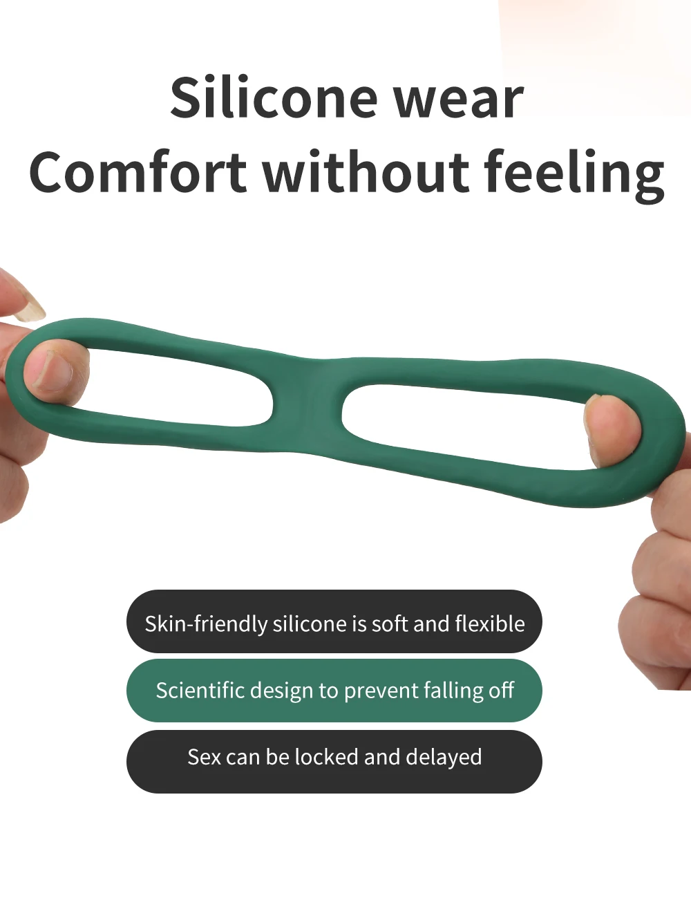 Silicone Semen Lock Ring Male Penis Ring Reusable Delay Ejaculation Lasting Scrotum Lock Ring Sex Toys for Men Adult Products Silicone Semen Lock Ring Male Penis Ring Reusable Delay Ejaculation Lasting Scrotum Lock Ring Sex Toys for Men Adult Products
