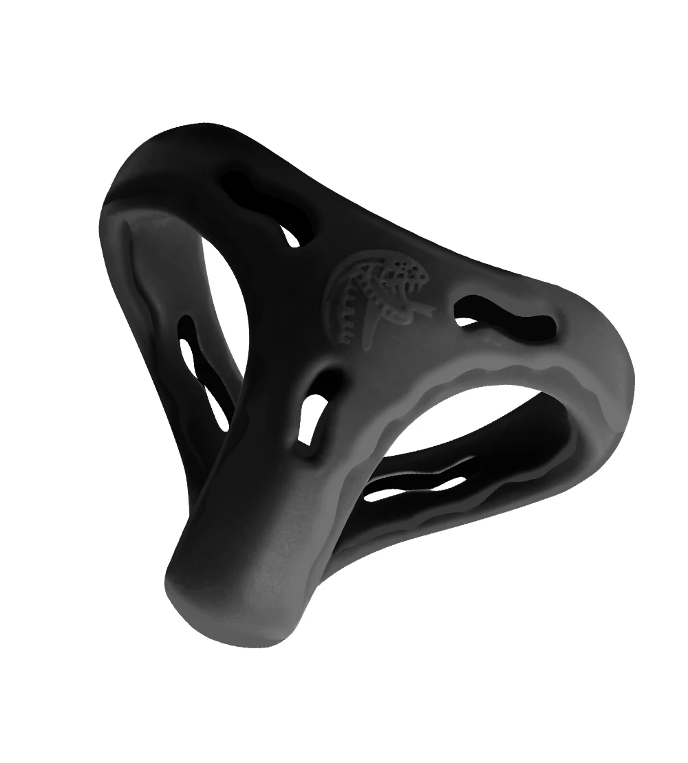 Silicone Lock Penis Ring Reusable Delay Ejaculation Erection Sex Toys for Couple Linen Nozzle Cock Ring for Men Adult Products