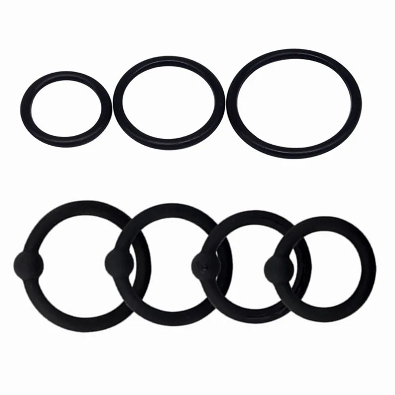 3/4 Penis Rings Cock Rings Penis Sleeve Penis Trainer Delay Ejaculation High Elasticity Time Lasting Sex Toys for Men
