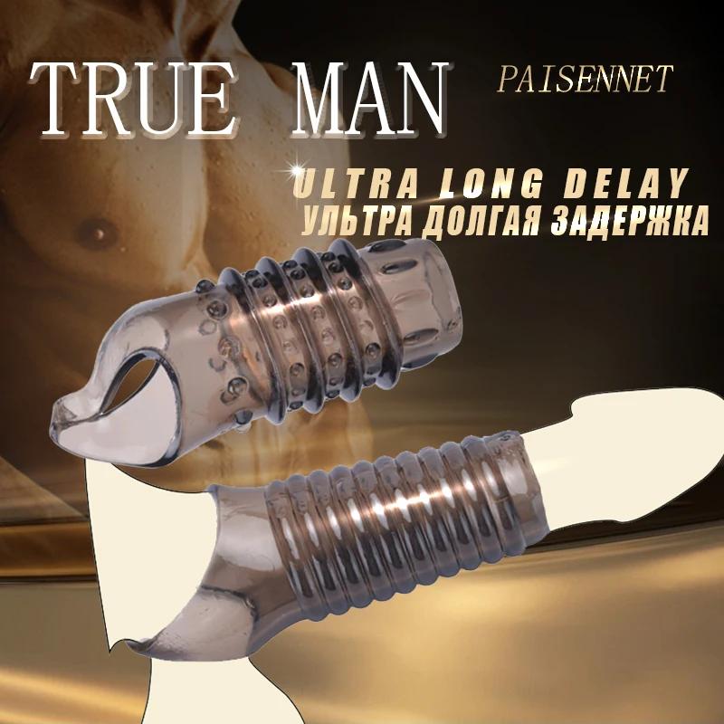 3/4 Penis Rings Cock Rings Penis Sleeve Penis Trainer Delay Ejaculation High Elasticity Time Lasting Sex Toys for Men