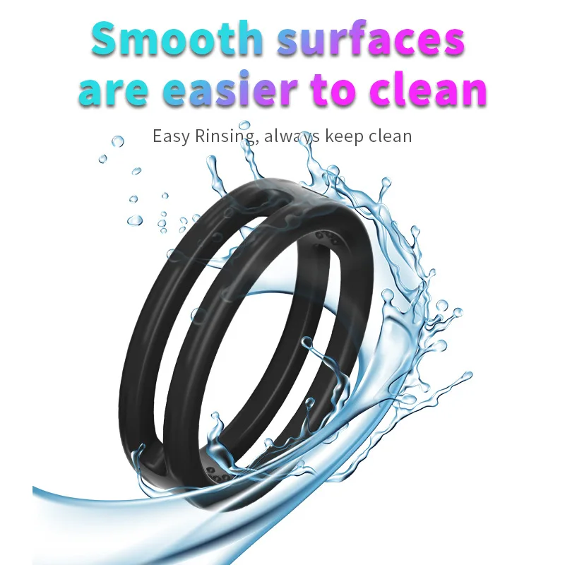 Soft Silicone Cock Rings Male Delay Ejaculation Penis Lasting Erection Scrotum Testis Restraint Adult Sex Toys For Men Reusable Soft Silicone Cock Rings Male Delay Ejaculation Penis Lasting Erection Scrotum Testis Restraint Adult Sex Toys For Men Reusable