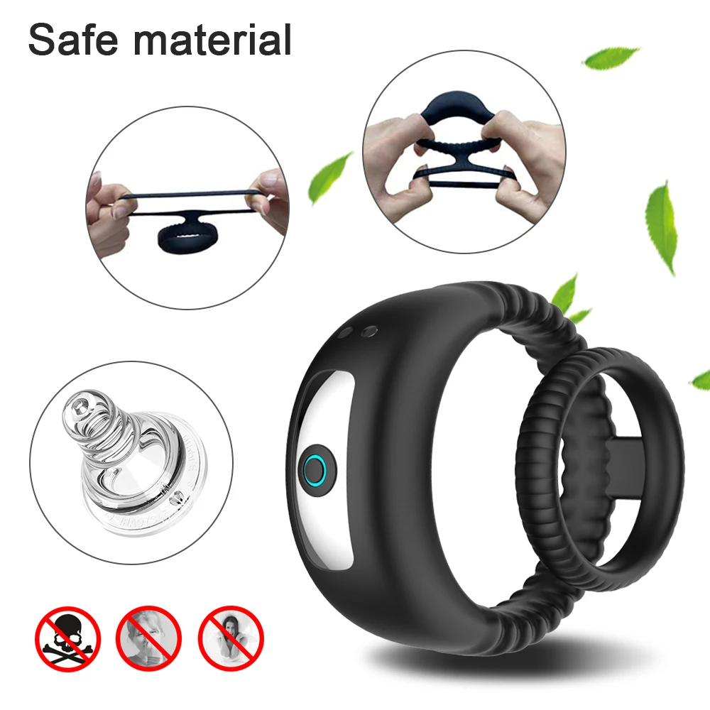 Vibrator Cock Ring Penis Delay Ejaculation Cockring on for Man Sex Toys for Men Couple Rings Penisring Toys for Adults 18 Vibrator Cock Ring Penis Delay Ejaculation Cockring on for Man Sex Toys for Men Couple Rings Penisring Toys for Adults 18