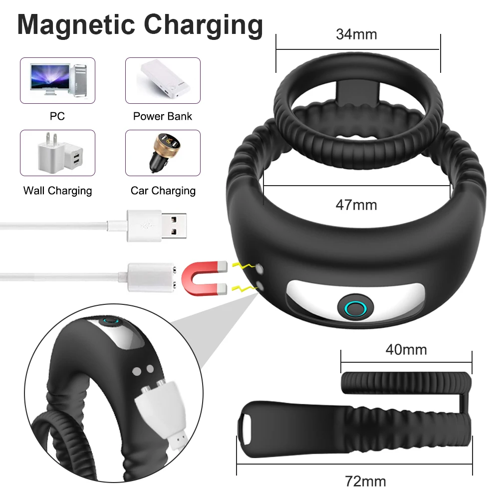 Vibrator Cock Ring Penis Delay Ejaculation Cockring on for Man Sex Toys for Men Couple Rings Penisring Toys for Adults 18 Vibrator Cock Ring Penis Delay Ejaculation Cockring on for Man Sex Toys for Men Couple Rings Penisring Toys for Adults 18