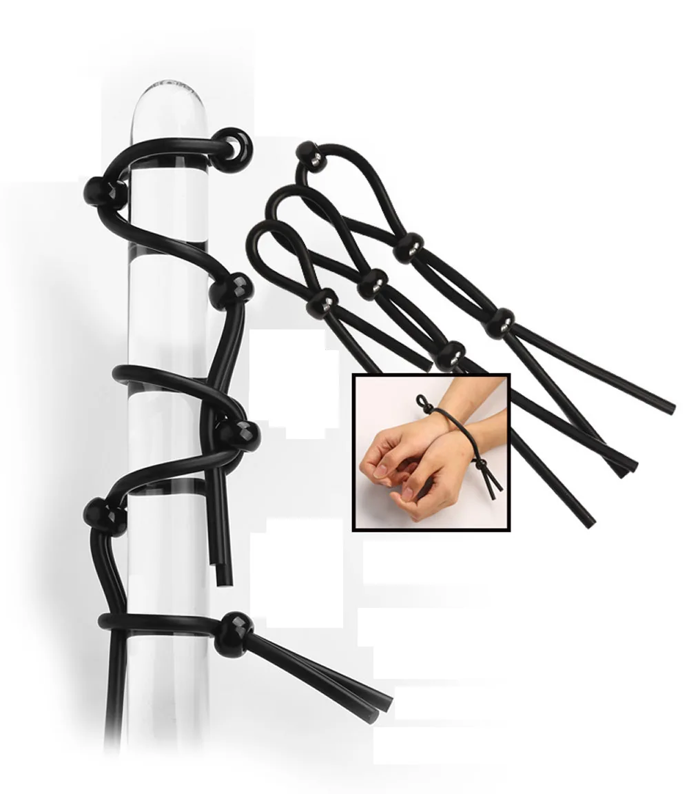 Adjustable Penis Ring Rope BeadsSpermlock Ring Assist Erection Silicone Ejaculation Delay Cock Scrotum Ring Man Lasting Cockring Adjustable Penis Ring Rope BeadsSpermlock Ring Assist Erection Silicone Ejaculation Delay Cock Scrotum Ring Man Lasting Cockring