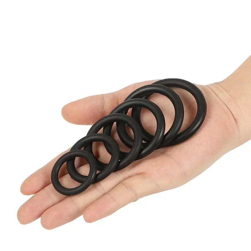 New 6pcs Silicone Penis Ring Ejaculation Delay Cock Rings Dick Erection Cockring Male Chastity Adult Sex Toys for Men