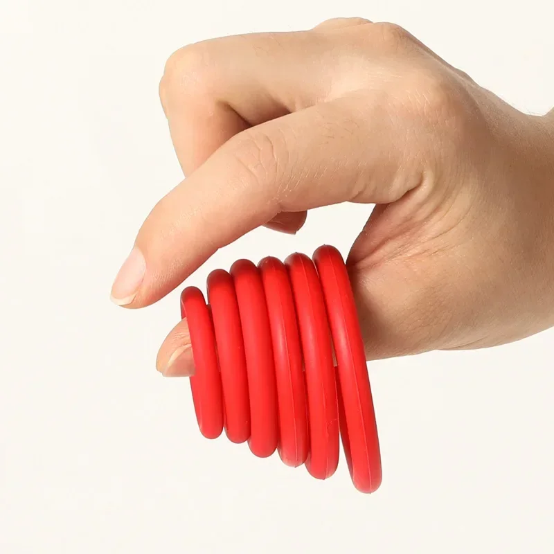 New 6pcs Silicone Penis Ring Ejaculation Delay Cock Rings Dick Erection Cockring Male Chastity Adult Sex Toys for Men