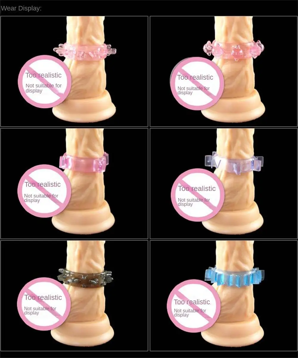 1~10PCS Penis Ring Delaying Ejaculation Flexible Clit Rings Cock Penis Ring For Men Sex Toy Products