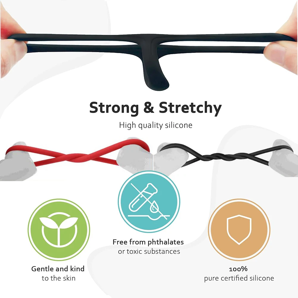 Couples Silicone Cock Penis Rings with Enlargers Erection Enhancing Ultra Soft Long Lasting Strechy Adult Sex Toys for Men