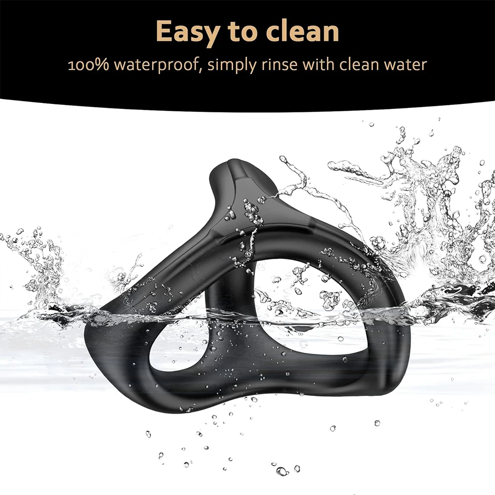 Couples Silicone Cock Penis Rings with Enlargers Erection Enhancing Ultra Soft Long Lasting Strechy Adult Sex Toys for Men