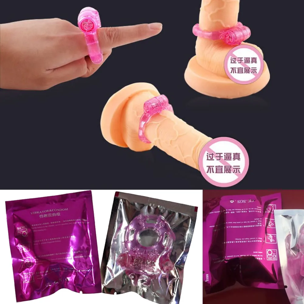 Cock Ring Vibrator Vibrating Rings Clitoral Stimulator Penis Erect Erection Enhance Sex Ability Product Sex Toys for Men