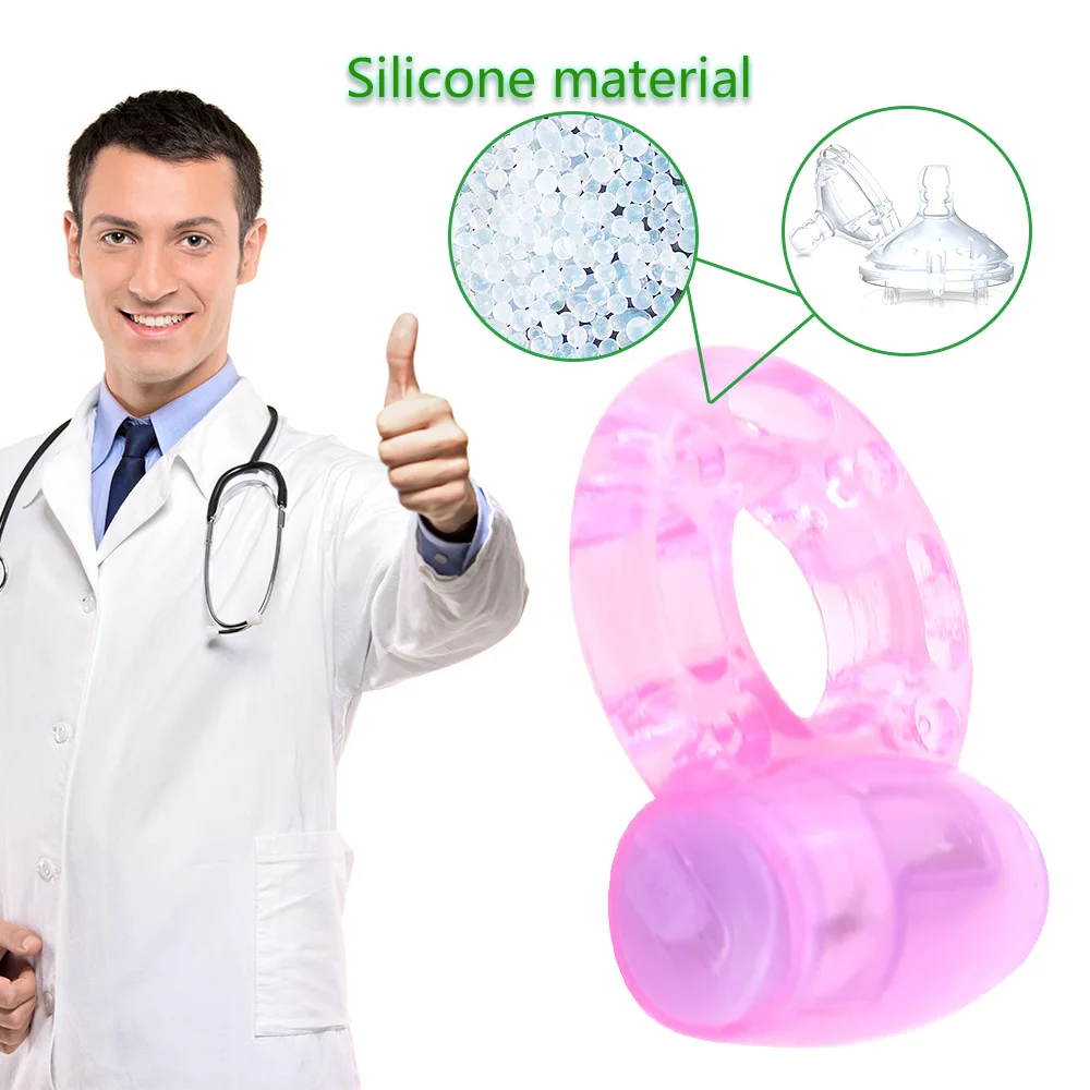 Cock Ring Vibrator Vibrating Rings Clitoral Stimulator Penis Erect Erection Enhance Sex Ability Product Sex Toys for Men