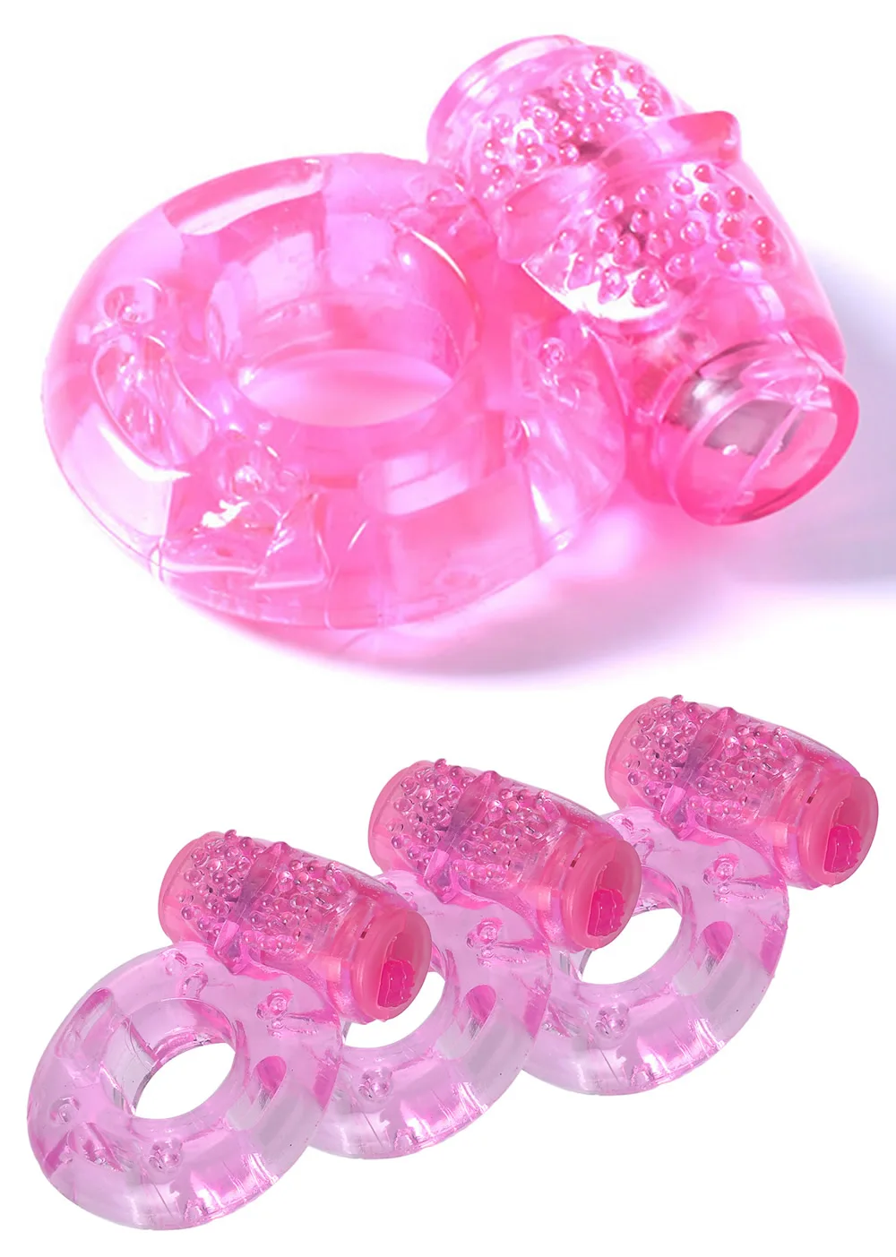Cock Ring Vibrator Vibrating Rings Clitoral Stimulator Penis Erect Erection Enhance Sex Ability Product Sex Toys for Men