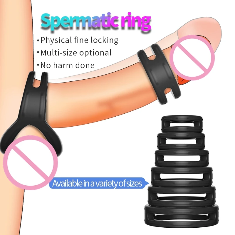 Cock Ring Reusable Silicone Delay Ejaculation Stronger Erection Sex Adult Supplies Ring Cock Sex Toys For Men