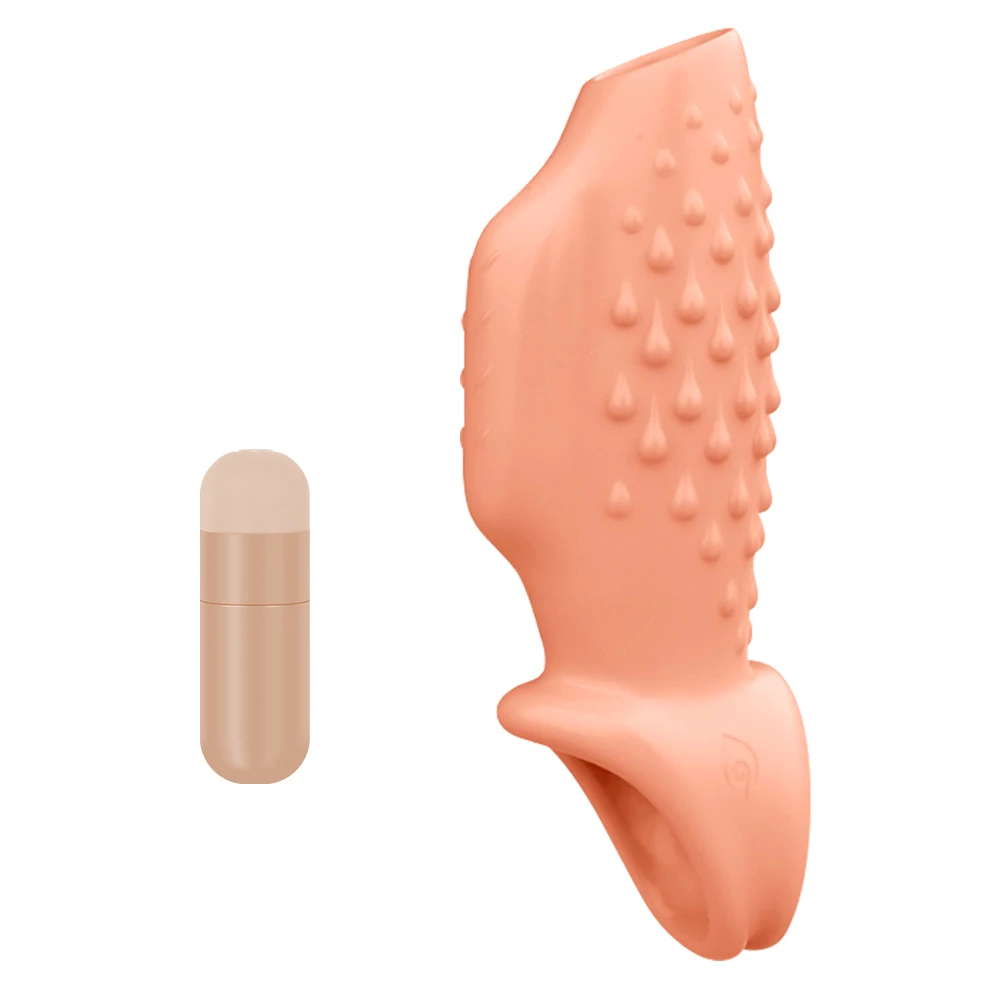Triple Lock Male Delay Ejaculation Sex Toys For Men Couples Soft TPE Enlargement Extender Penis Vibrating Ring Cock Sleeve