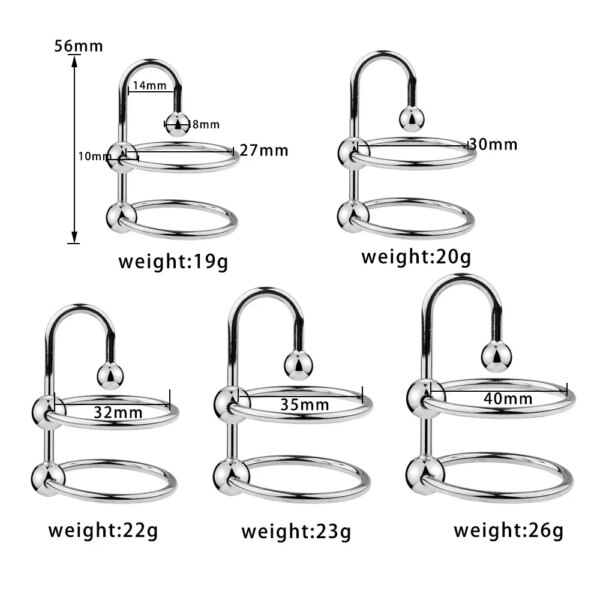 Male Sex Delay Glans ring Metal Bead Penis Rings Stimulator Irritation Urethral Dilators Cock Ring Penis Plug Sex Toy For Men 18