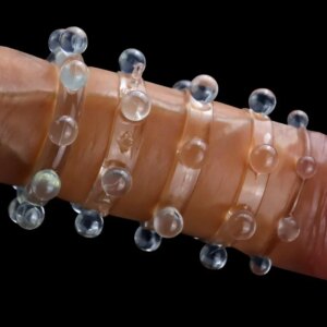 Man Beads Cock Ring Delay Ejaculation Adult Toys for Men Dick Enlargement Penis Ring Male Sex Toys Stronger Erection Cockring