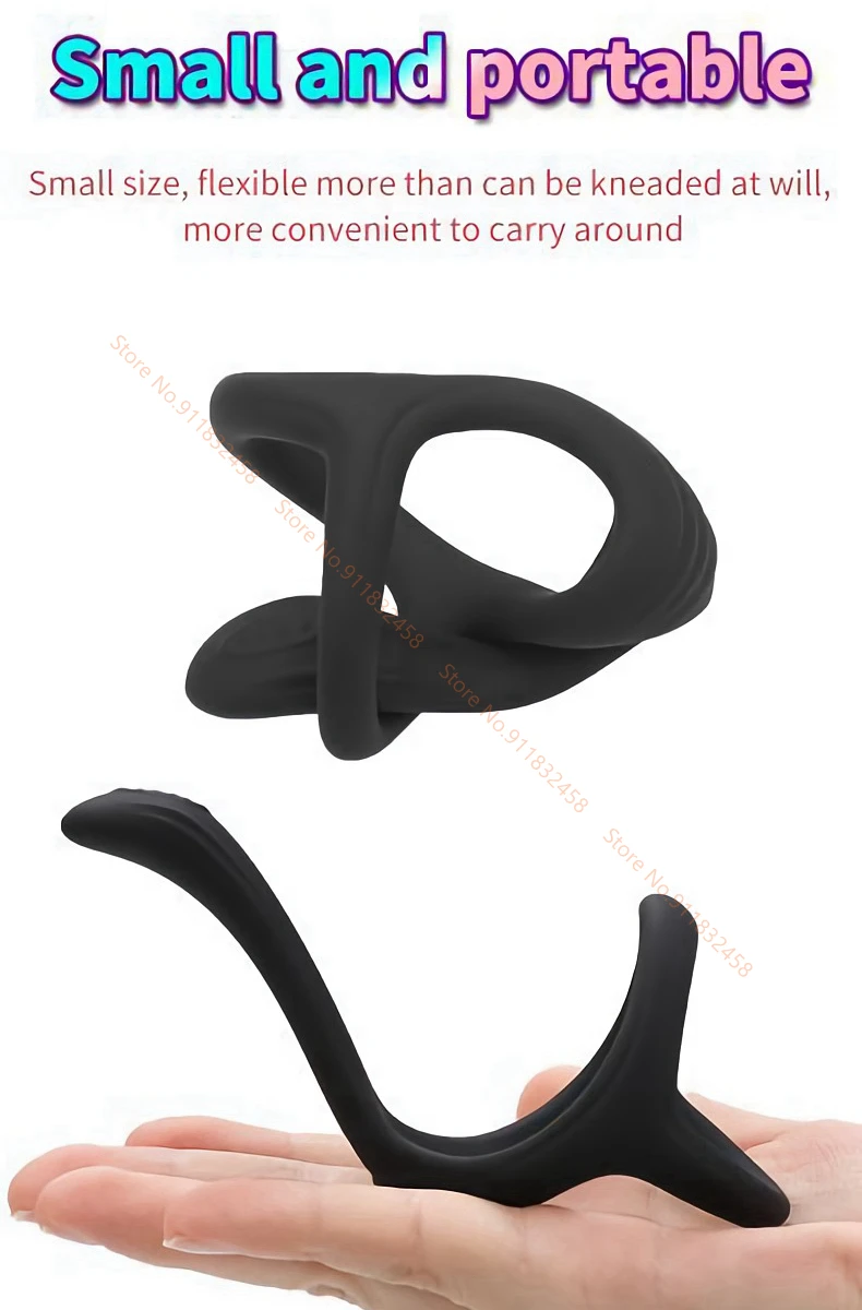 Delayed Ejaculation Penis Ring Cock Ring for Men Chastity Cage Sex Toy for Couple Cockring Dick Enlarger Rings Men's Masturbator