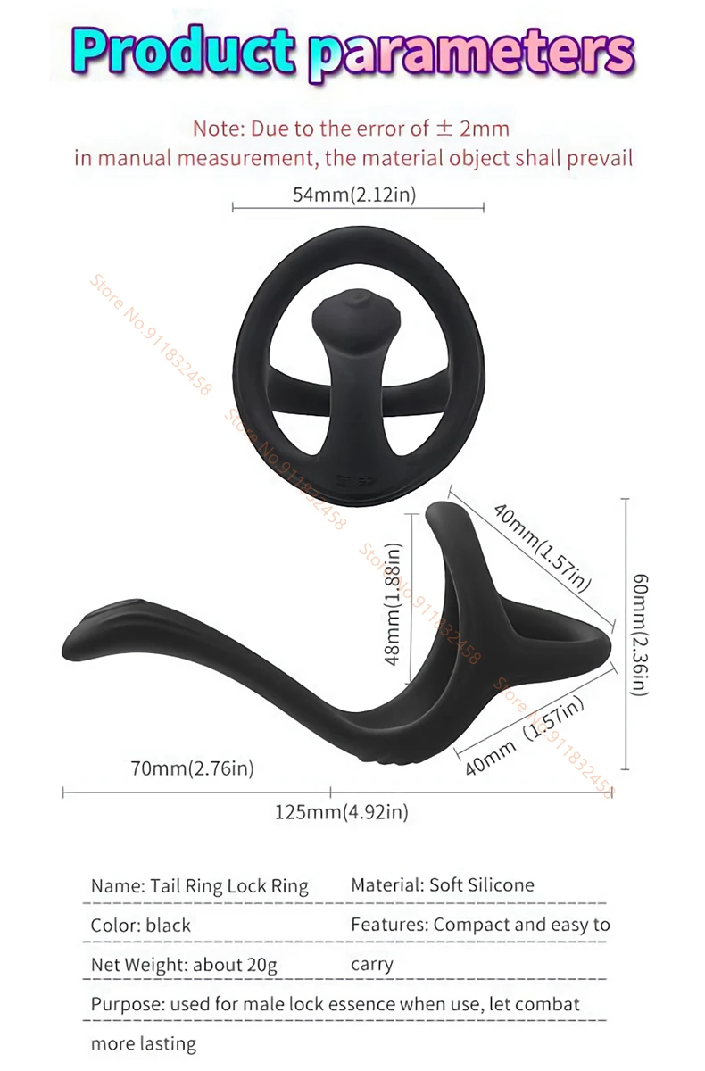 Delayed Ejaculation Penis Ring Cock Ring for Men Chastity Cage Sex Toy for Couple Cockring Dick Enlarger Rings Men's Masturbator