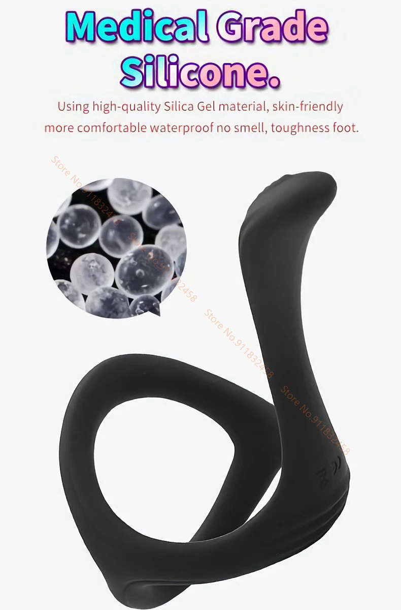 Delayed Ejaculation Penis Ring Cock Ring for Men Chastity Cage Sex Toy for Couple Cockring Dick Enlarger Rings Men's Masturbator