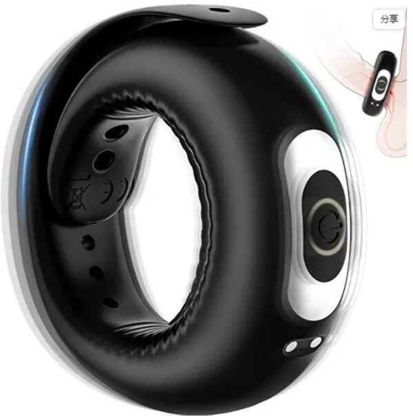 USB Charging Silicone Vibration Penis Ring Men Penis Lock Ring Electric Cock Ring Vibrator Dick Lock Ejaculate Delay Erection